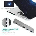 Best Type-C Duo Adapter 50Gbps MacBook Pro 2018 2017 2016 13" 15",USB-C 100W