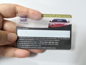 China Transparent Plastic Business Cards Silkscreen Printing Size 85.6*54mm wholesale