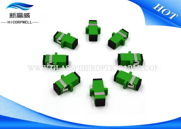 Quality SM SC APC Sinplex Fiber Optic Components Adapter IEC 60794 1000 Cycles OEM for sale