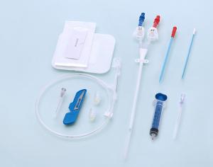 Disposable hemodialysis catheter, hemodialysis kit, single double triple lumen