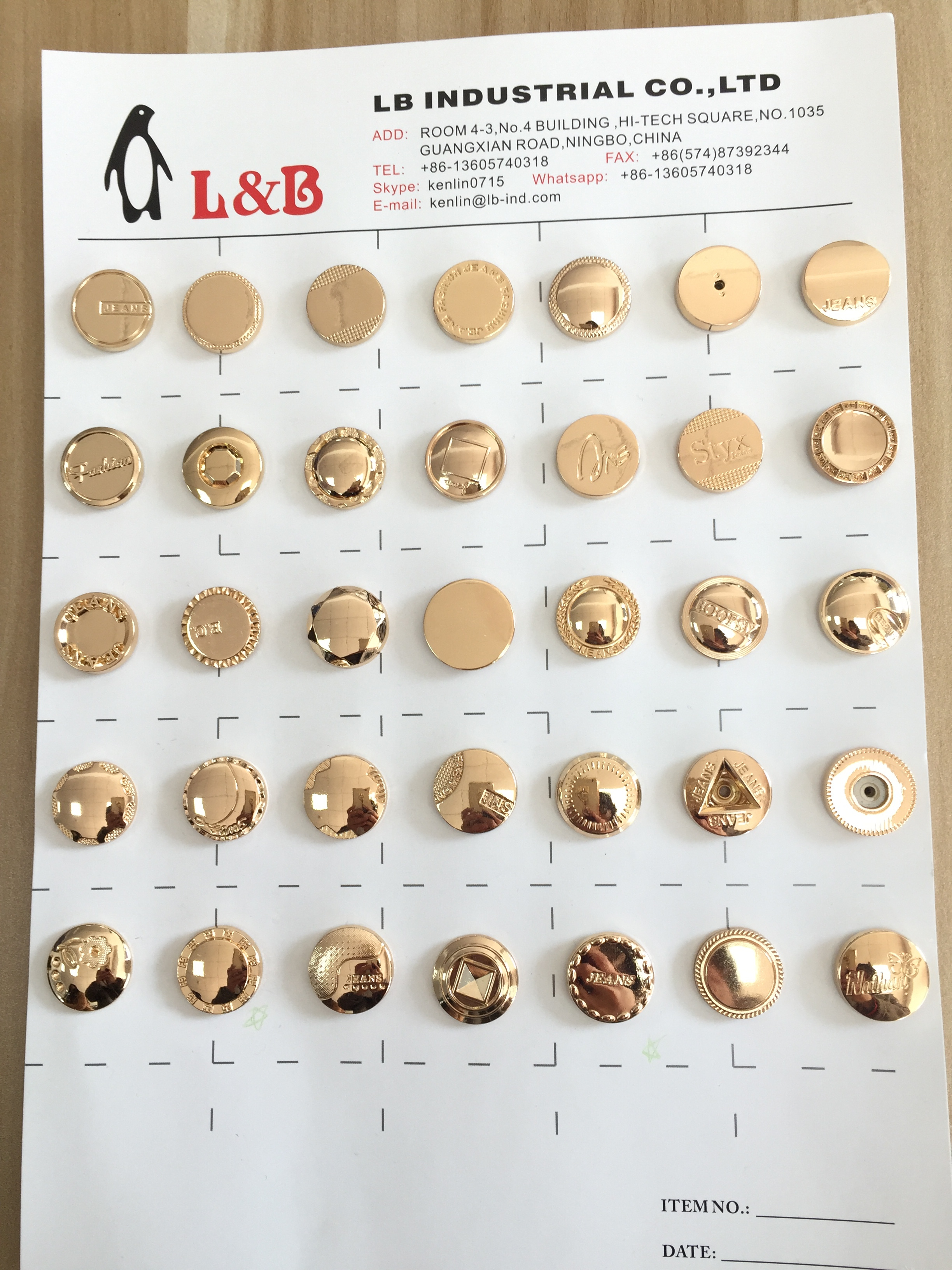 2021 Latest High Quality Zamak Alloy Denim Jeans Button Factory Made Metal Button