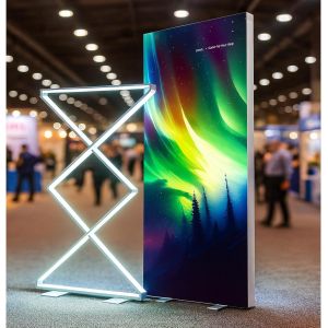 China Customizable Logo LED Display Banner Stand Advertising Light Boxes wholesale