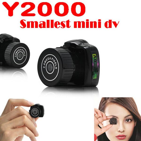Quality Y2000 2MP Smallest Mini DVR Camera Spy Hidden Covert Video Recorder Camcorder PC Webcam for sale