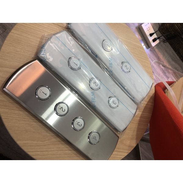 Hairline Material LCD Elevator Cop Panel 300 X 92 X 12mm For Passenger Elevator