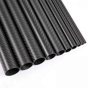 China Industrial 100% 3K Carbon Fiber Roll Wrap Tube High Pressure Resistance wholesale