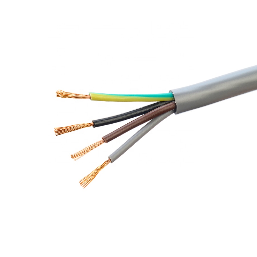 Solid Copper Flexible Electric Wire for General H05vv f 4x2.5 mm Sq Industrial Conductor Material Copper
