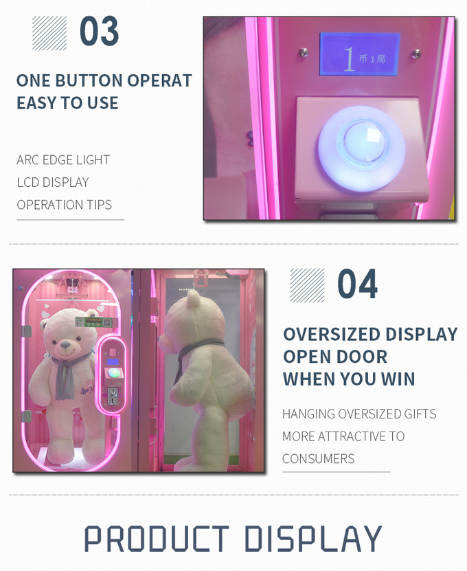 Amusement Park Coin Operated Games Skill Cut to Win Prize Arcade Game Machine Skill Cut Ur Prize