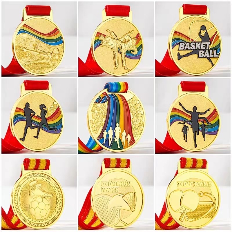 Embossing Printing Customized Custom Bronze Medals Soft Enamel Medals