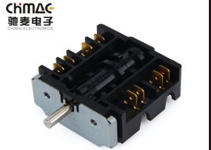 China Oven Knob Push Rotary Switch , Rotary Voltage Selector Switch 4 / 6 / 8 Position wholesale