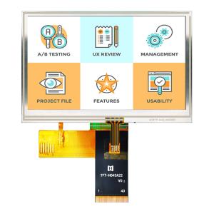 China 4.3 Inch Resistive Wide Temperature LCD SPI MCU Sunlight Readable wholesale