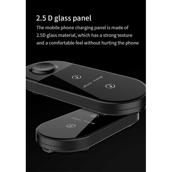 OCP OVP OTP Foldable Wireless Charging Stand For IWatch AirPods