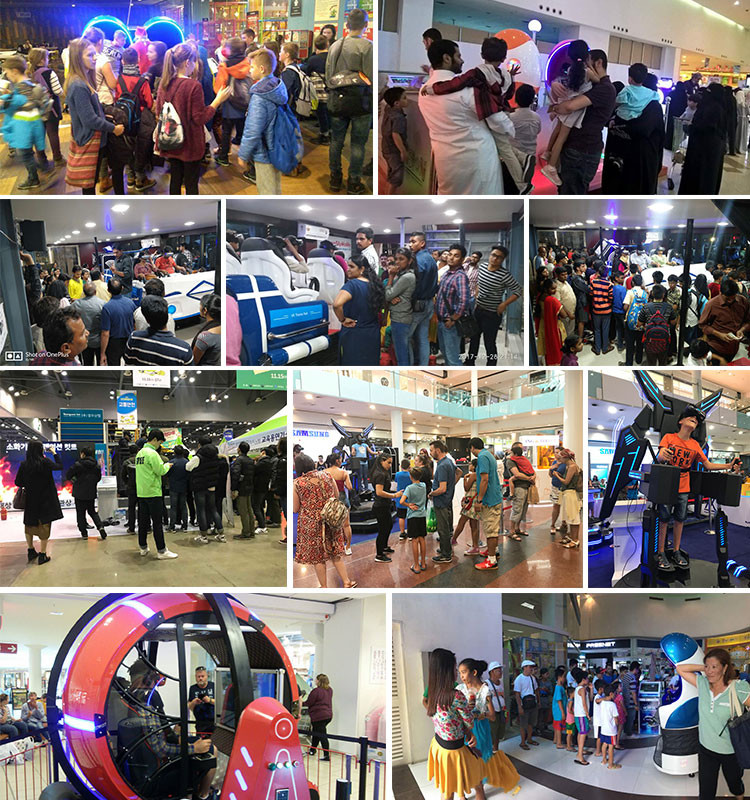 2 Players 9D VR Shooting Simulator With HTC Vive Headset For Middle Age