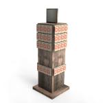 Classical Gridwall Display Racks Double Sided Free Standing Grid Wall With
