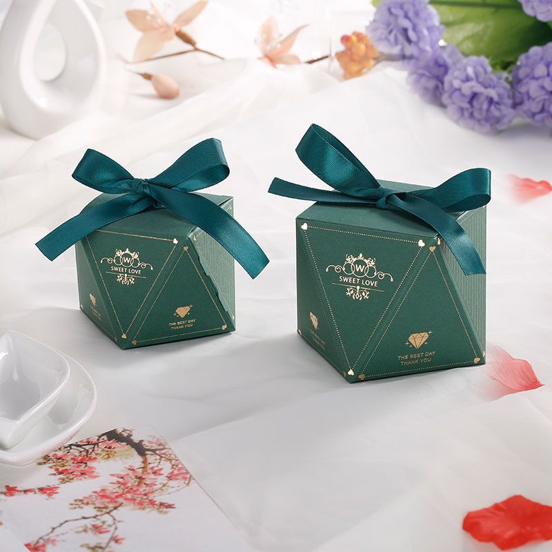 High Quality Custom Logo Bright Color Bloom Printed Packaging Gift Paper Candy Box