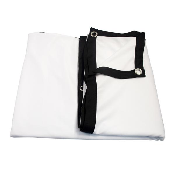 Quality Collapsible Motorized Projector Screen Floor Rising Soft Milk Silk Screen for sale