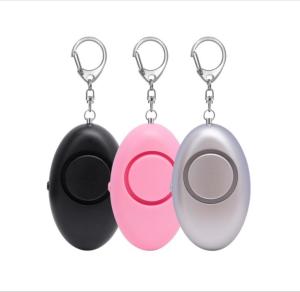 China Egg Self Defence Keychain 110mA 130DB LED Personal Safety Alarm For Women wholesale