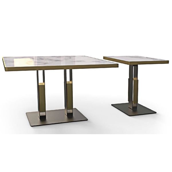 Professional factory Cast Iron Table Base Square Column With 28 Inch Height