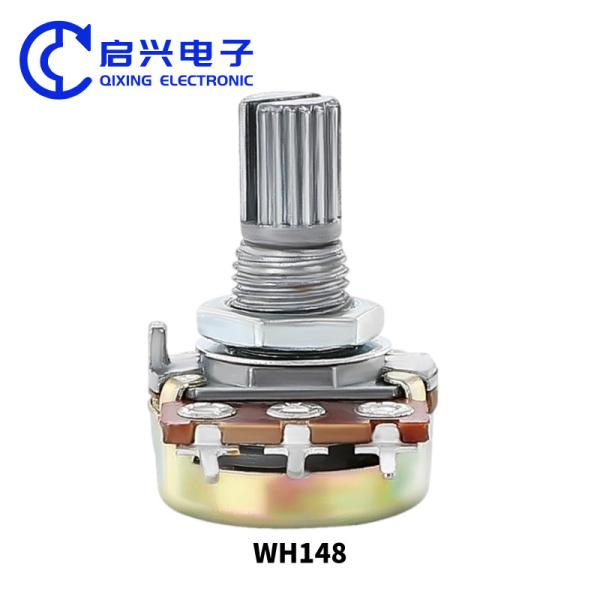 Quality Taper Right Angle Rotary Potentiometer WH148 Linear Potentiometer B500K for sale