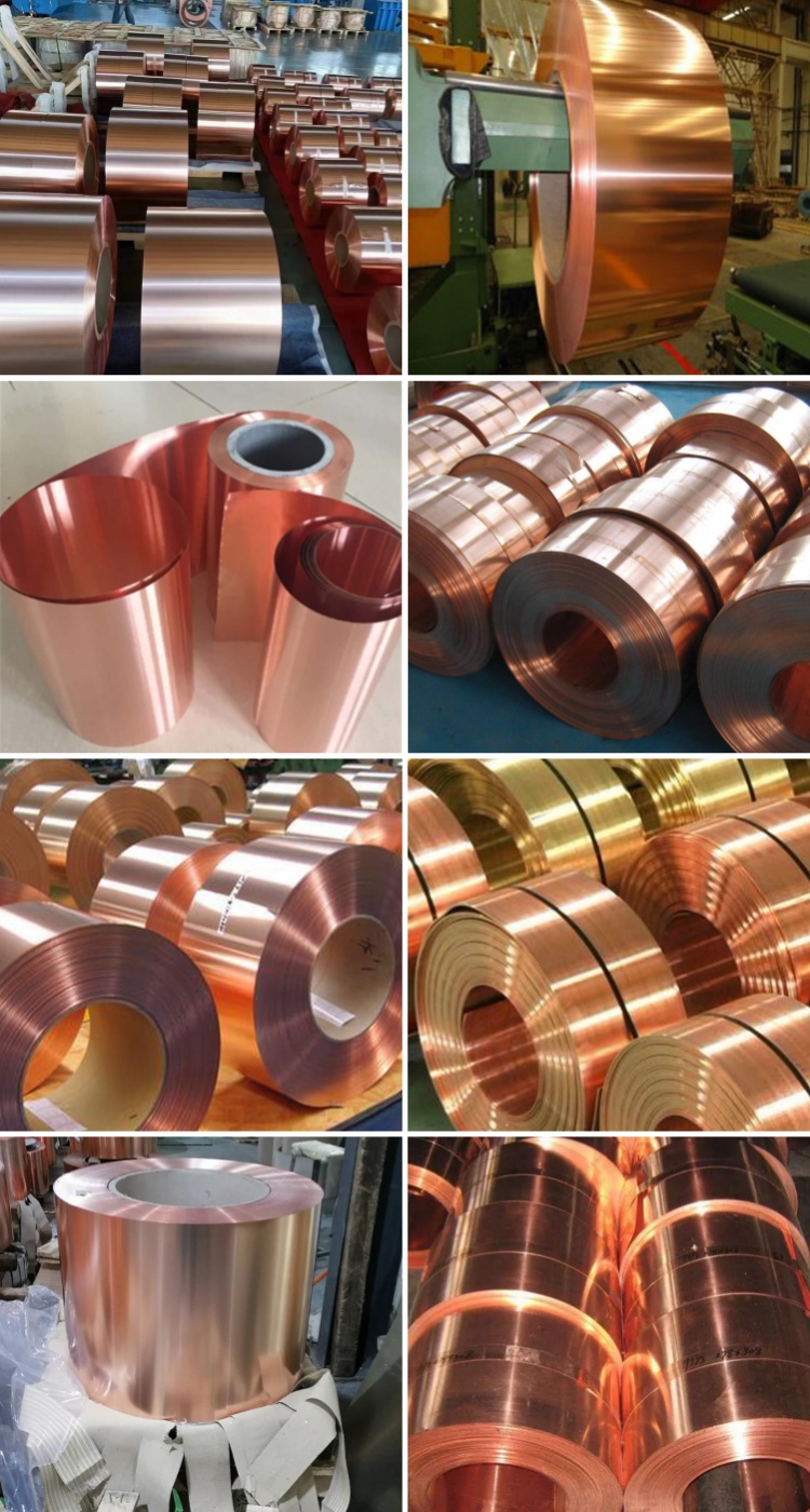 Non-Alloy Copper Strip Copper Coil 8mm Raw Materials with Customizable Width