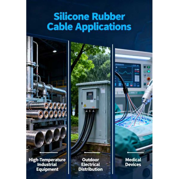 Silicone rubber cable in industrial application