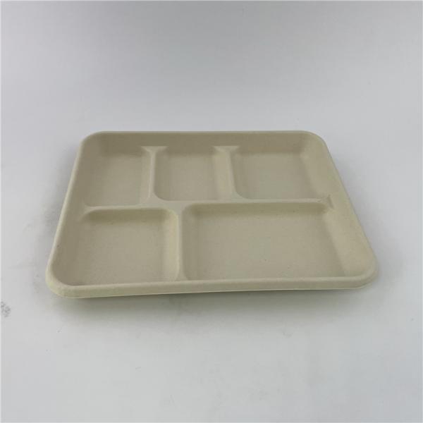 Quality Disposable Sugarcane Pulp Bagasse Paper Plate Biodegradable for Party / Wedding for sale