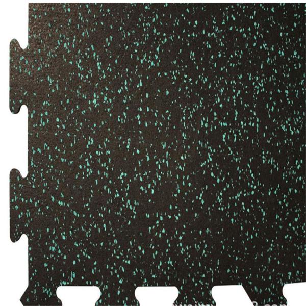 Quality Colorful EPDM Rubber Sports Flooring / Interlocking Exercise Floor Tiles for sale