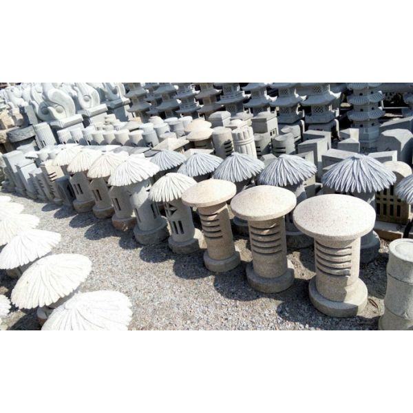 flower shape white granite G603 lamp radio