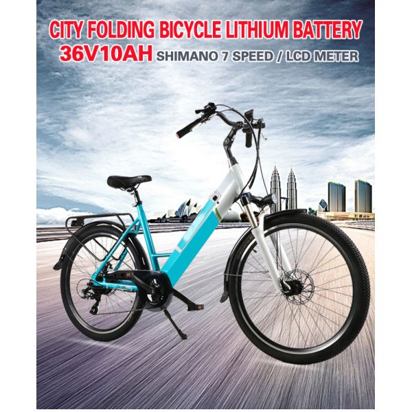Multiapplication Lightweight Ladies Electric Bike With 8000mAh Lithium Battery
