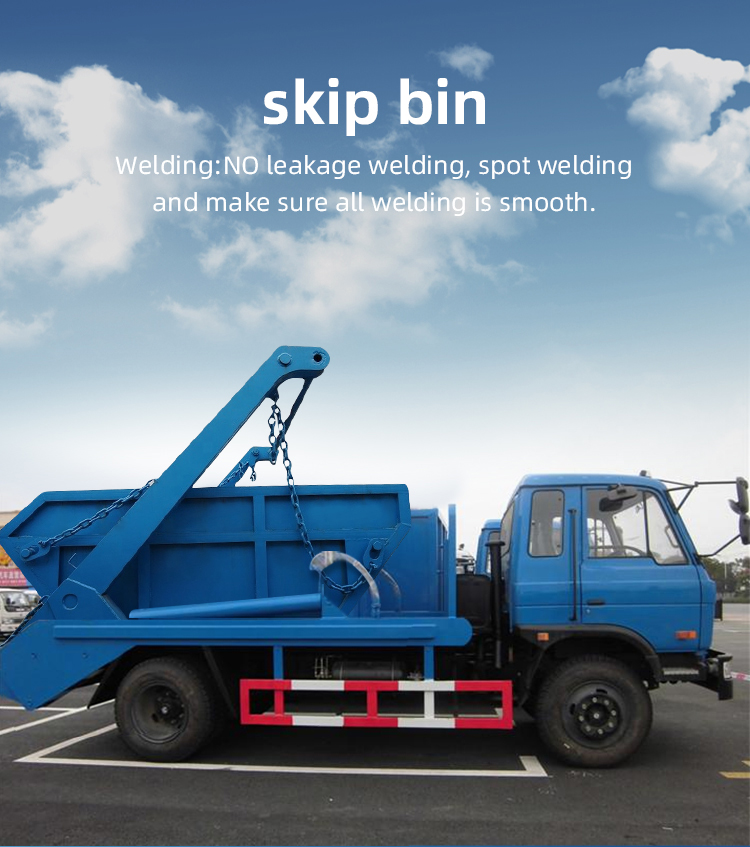 Durable Steel Skip Bins 2CBM - 50CBM Size X Ray Welded Joints