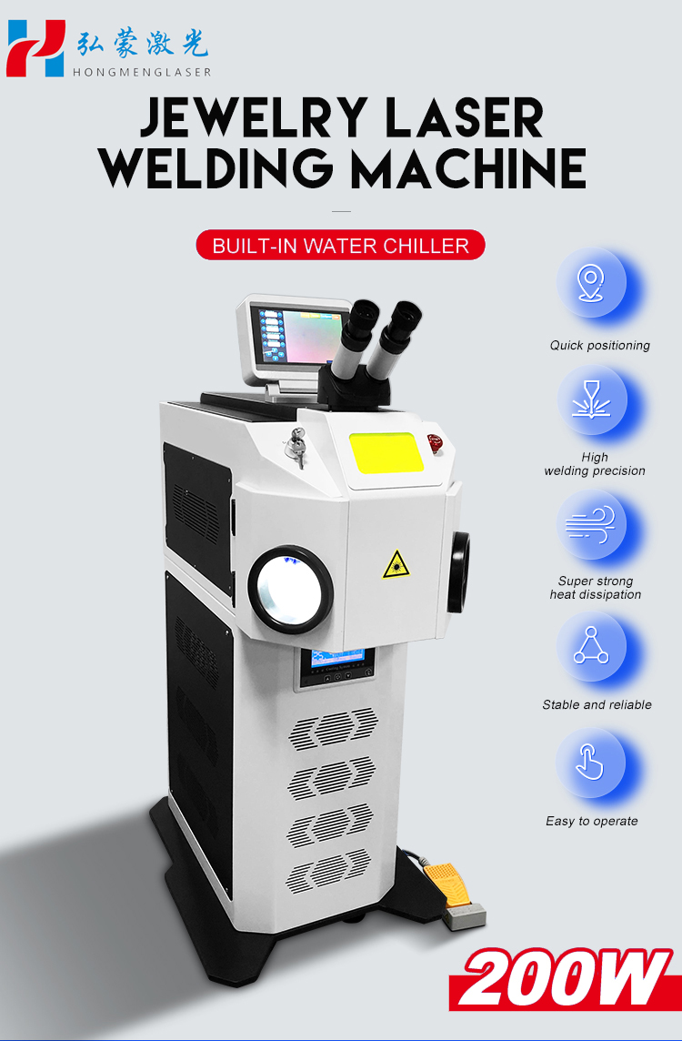Direct Jewelry Laser Welding Machine with Fiber Yag Laser Source 200W/300W Gold and Max Laser Core Components