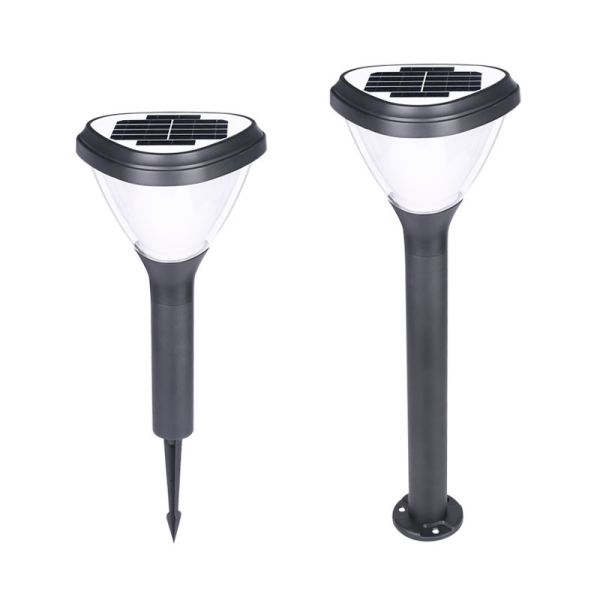 Warm Cool LED Solar Energy Lawn Lamp Dual Tone IP65 Waterproof Villa Garden Lamp