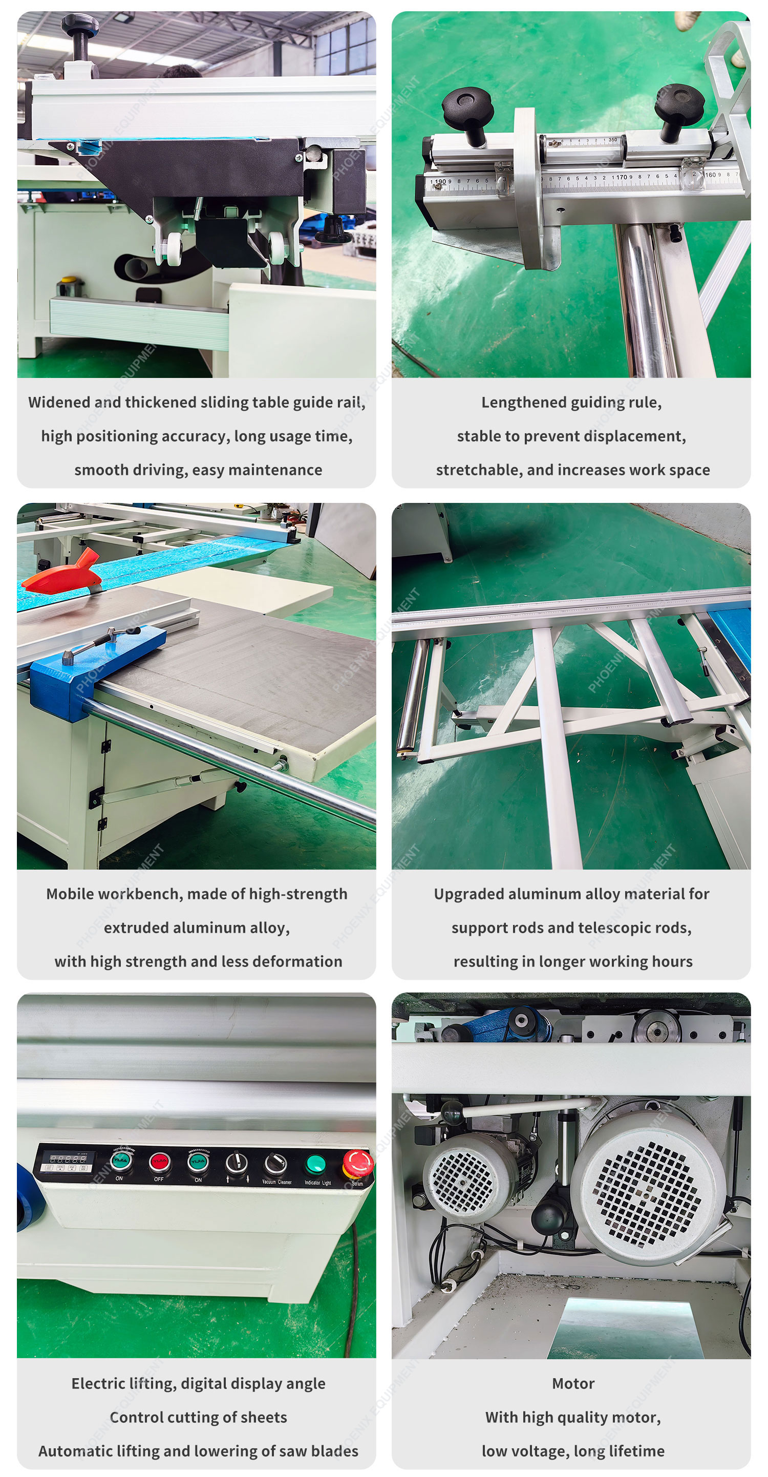 Horizontal Style F45N Precision Sliding Table Panel Saw for Manufacturing Chipboard