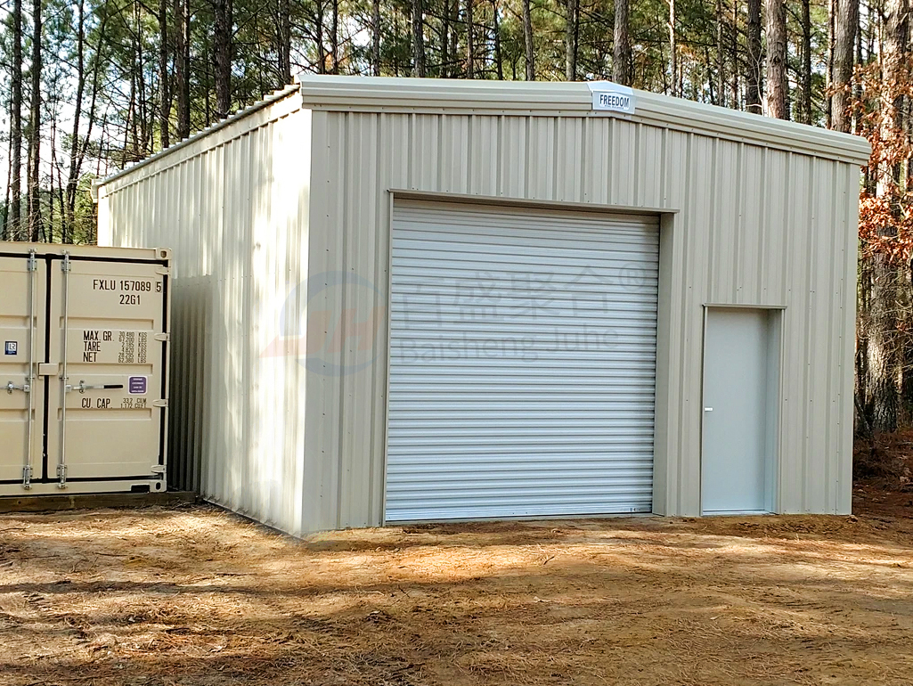 Q235B / Q345B Corrugated Sheet Metal Shed Corrugated Steel Buildings Carport