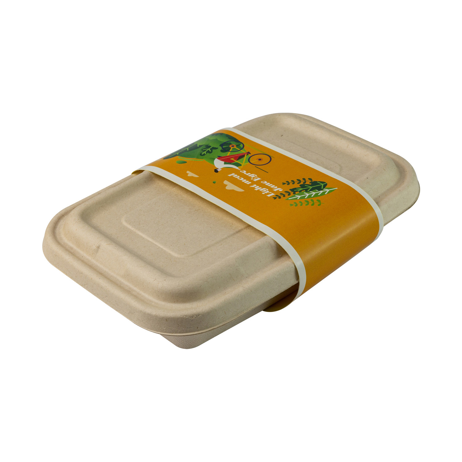 Biodegradable Paper Pulp Lunch Container, Sugarcane Bagasse Food Container, Disposable Tableware