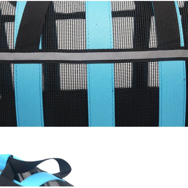 Dog And Cat Portable Handbag With Breathable Mesh On Four Sides Foldable Pet Cage