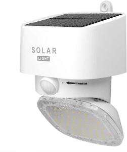 2000LM Gutter Mount Solar Motion Light / 4000K Solar Security Lights Dusk To Dawn