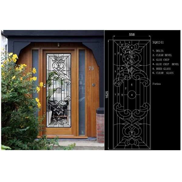 Safety Custom Size Decorative Panel Glass , Decorative Glass Windows Light Diffusion Art