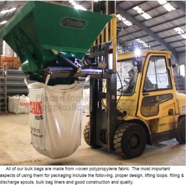 Wholesale china manufacturer 100% virgin resin polypropylene big bag / FIBC pp woven 1 ton jumbo bulk bag super sack ton