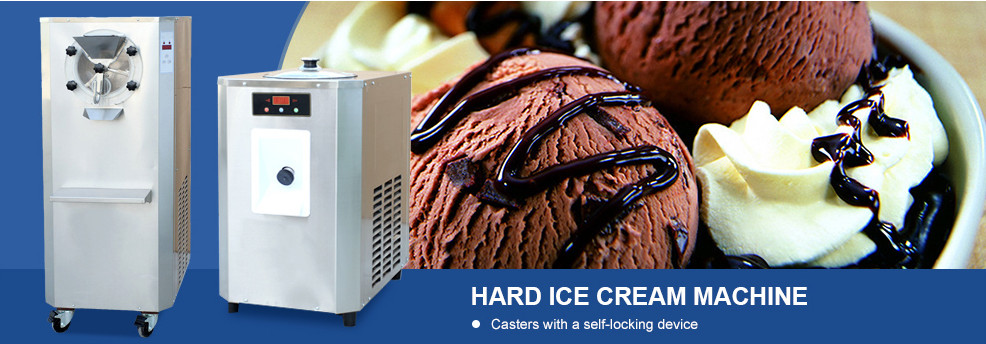 Stainless Steel Commercial Ice Cream Maker Machine