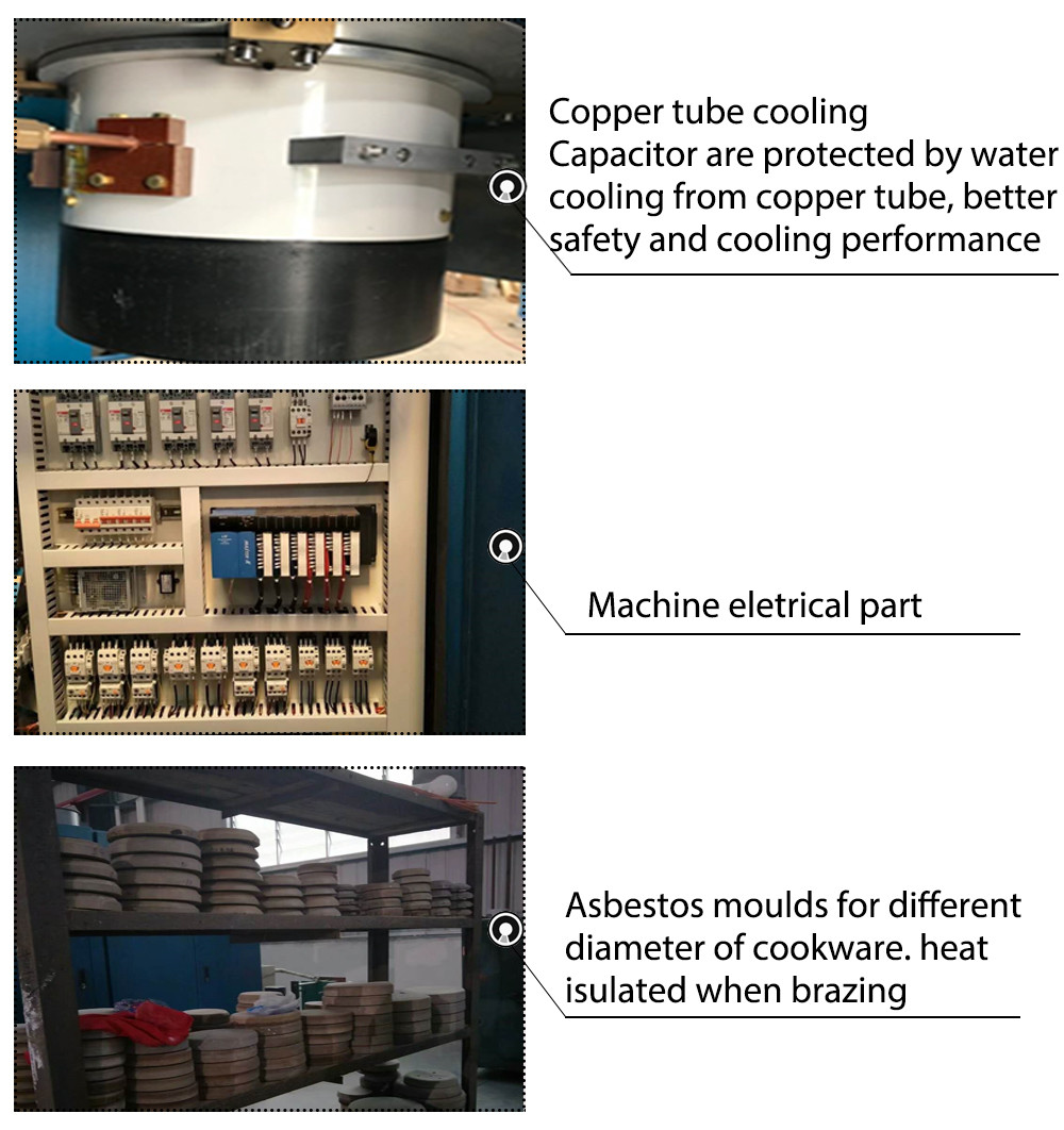 Automatic Bottom Induction Brazing Machine For Pressure Cooker