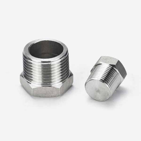 Male Connectivity Durable 1/2" NPT Plug in Lightweight Aluminum Equal Shape for Sanitary Casting Technic OEM Customizable
