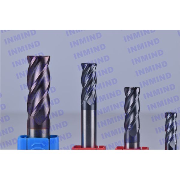 Corner Radius Carbide Milling Tools / Long Series End Mill For Stainless Steel