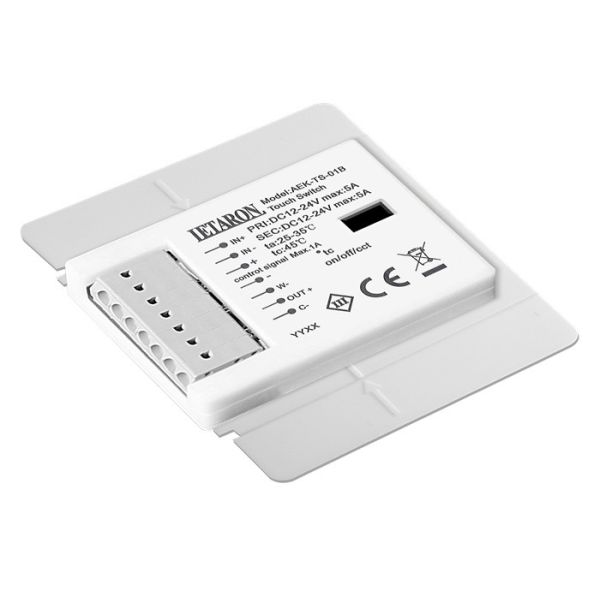 Electronic Mirror Touch Switch To Adjust CCT By 0% To 100% For Mirror Lighting