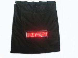 China 2019hot selling custom light up unisex led T-shirt message rolling display flashing led tshirt setup by the coustomer wholesale