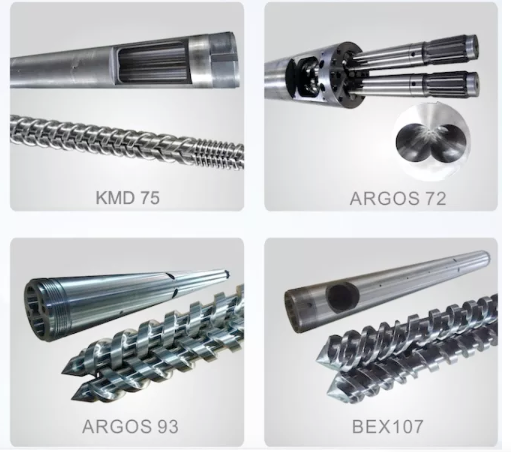 Conical Twin Screw Barrel For UPVC Plastic Pipe Machine