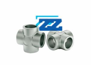 China Cross 2 1 / 2 &quot; 6000LB Socket Weld Pipe Fittings ASTM A182 F11 ASME B16 11 wholesale