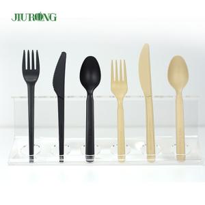 China Plastic PLA Biodegradable Disposable Cutlery Bagasse Eco Friendly Disposable Flatware wholesale