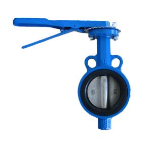 China Two Hole Wafer Water Butterfly Valve Durable High Temperature Resistance wholesale