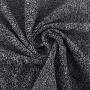 Wear Resistant Solid Knit Jacquard Fabric 165g Yarn Dyed Material For Polo Shirt