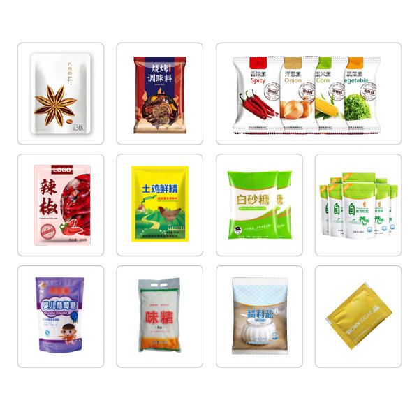 Powder Packing Production Line Lapeltype Packaging Machine Seasoning Shawarma Spice Instant Soup Marinade Fenugreek Onion Powder